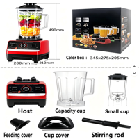 Blender puissant 4500W 2L, blender alimentaire, extracteur de jus, blender haute puissance, machine à smoothies, machine à crème glacée