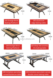 Multifunctional 6pc Metal Outdoor Furniture <b>Barbecue</b> <b>Table</b> Chairs for Restaurant Hotel Home Use for Courtyard Kitchen Dining Bis - Product Image 3