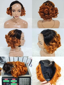 Letsfly Promotion 74$ Glueless <b>Wigs</b> 5x5 Lace Closure Rose Curly <b>Wigs</b> 12A 100% Human Hair Transparent Lace 10inch Wholesales 250% - Product Image 6