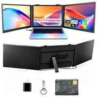 Écran portable double pour ordinateur portable 14 pouces 1080P, moniteur Type-C USB-C Plug and Play pour ordinateurs portables de 13,3 à 17,3 pouces, écran d'extension