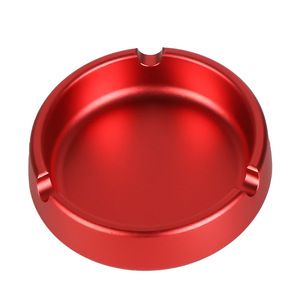 Custom Logo Round Classic Metal Aluminum Alloy <strong>Ashtray</strong> Thickened Three Hole Home Living Room Bedroom Cigarettes Cigar <strong>Ashtray</strong> - Product Image 5