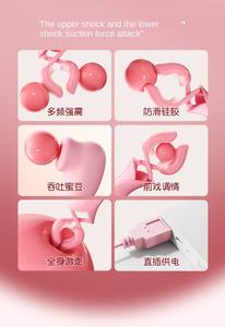 USB Weibliche Utensilien Muster Vibrierende Sexspielzeug <span class=keywords><strong>Mako</strong></span> Saugen Doppel brust Clip Adult Supplies - Product Image 4