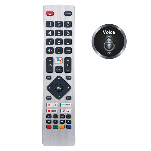 SHWRMC0134 Voice Remote Control Compatible with for Sharp Aquos 4K TV 4T-C50BL2IF2AB 50BL2KA SH-V5 DH2006122573 DH2006135847