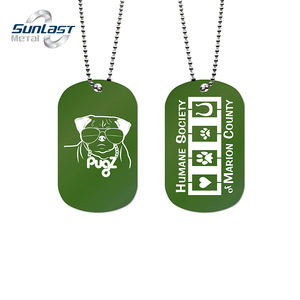 Collares y Colgantes <span class=keywords><strong>de</strong></span> Acero Inoxidable con Grabado Láser Personalizado al por Mayor, Placa <span class=keywords><strong>de</strong></span> Identificación para Perro, Collar para Hombre - Product Image 4