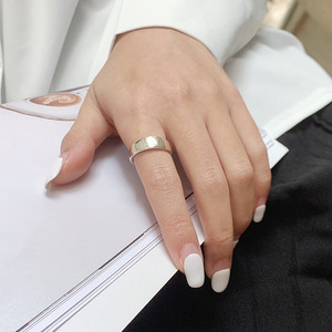 S925 Sterling <b>Silver</b> Geometric <b>Ring</b> For Women Everyday Wear Simple Fashionable Design - Product Image 3
