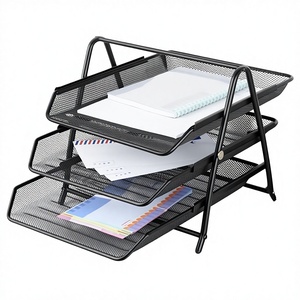 SAM SM2214 - Juego de Escritorio Metálico Multifuncional de 5 Piezas de Alta Calidad al Mejor Precio, Organizador de Oficina con Soporte para Escritorio/Archivos - Product Image 3