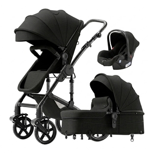 Poussette 3-en-1 pour bébé avec siège auto standard R44, <span class=keywords><strong>suspension</strong></span> robuste et matériau en <span class=keywords><strong>lin</strong></span>, produit durable et confortable 588 3 en 1 - Product Image 6