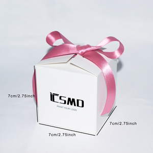 กล่องกระดาษของเล่นขนาด7ซม. คำสั่งซื้อขนาดเล็กสามารถพิมพ์โลโก้ส่วนตัวสีเงินปรับแต่งกล่องของขวัญสีขาวกระดาษแข็งสำหรับผู้ชาย - Product Image 3