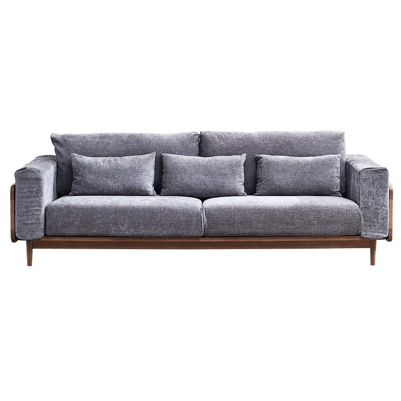 Sofá de luxo moderno, sofá de tecido branco com design exclusivo para sala de estar, decoração moderna