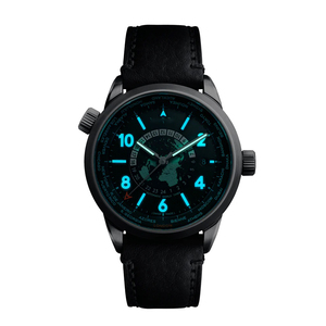 Reloj GMT Automático de Lujo para Hombre de 39 mm, Logotipo Personalizado, Acero Inoxidable 316L, con Correa de Cuero, Movimiento SELLITA SW330-1, con Indicador de Día - Product Image 4