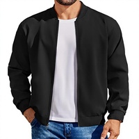 Blouson Bomber Homme en Lin et Rayonne Léger Décontracté avec Fermeture Éclair Respirant Style Universitaire Vente en Gros OEM en Vrac