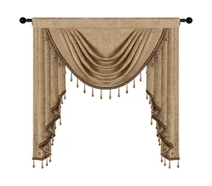 Factory wholesale Luxury Curtain For The Living Room Plicated Purdah Artistic Design Macrame Curtain Luxury Curtain