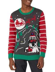 Suéter <span class=keywords><strong>de</strong></span> Navidad para <span class=keywords><strong>hombre</strong></span> con logotipo personalizado, Jersey <span class=keywords><strong>de</strong></span> punto con cuello redondo, suéter <span class=keywords><strong>de</strong></span> Navidad feo con <span class=keywords><strong>calavera</strong></span> para padre y Navidad - Product Image 6