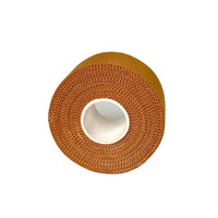 Cinta Rígida de Rayón de 3.8cm*13.7m, Cinta Deportiva No Elástica Fácil de Rasgar, Cinta Deportiva Rígida con Pegamento Termofusible para Fitness