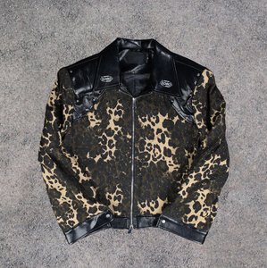 Chaqueta de Motociclista Unisex de Alta Calidad, de Poliéster/Algodón, Lavada y Teñida, Talla Grande, Color Personalizable, Cremallera, Bordada, Informal de Otoño - Product Image 4