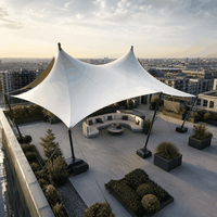 Tente extensible de jardin à installation rapide avec panneaux d'extension modulaires pour les fêtes en plein air