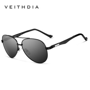 Veithdia Men Sunglasses Polarized Blue Lens Metal <b>Frame</b> UV400 Driving Fishing - Product Image 5