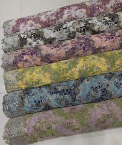 Tela Jacquard de Alta Calidad 100% con Cuentas Hechas a Mano Intrincadas, Material de Lujo para Saris, Lehengas y Vestidos 2025 - Product Image 4