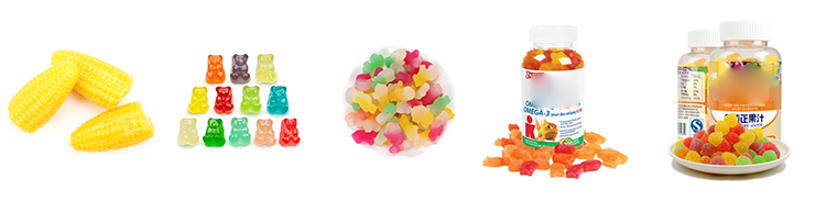 Starch Jelly Candy Making Machines 80KW Gummy Bear Manufacturing Equipment