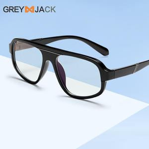 Gafas Anti Luz Azul Grey Jack, Montura TR90, Lentes de PC para Adultos, Cara Redonda, Primavera 2025 K040OP - Product Image 4