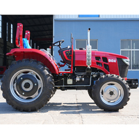 Tractor compacto de ruedas Tractor agrícola de alto nivel de seguridad 90HP Tractor agrícola a la venta