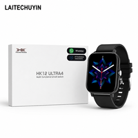 Montre connectée HK12 Ultra 4, écran HD de 2,02 pouces, étanche IP67, appels Bluetooth, suivi du sommeil, moniteur de fréquence cardiaque, fitness sportif, HK12 PRO+