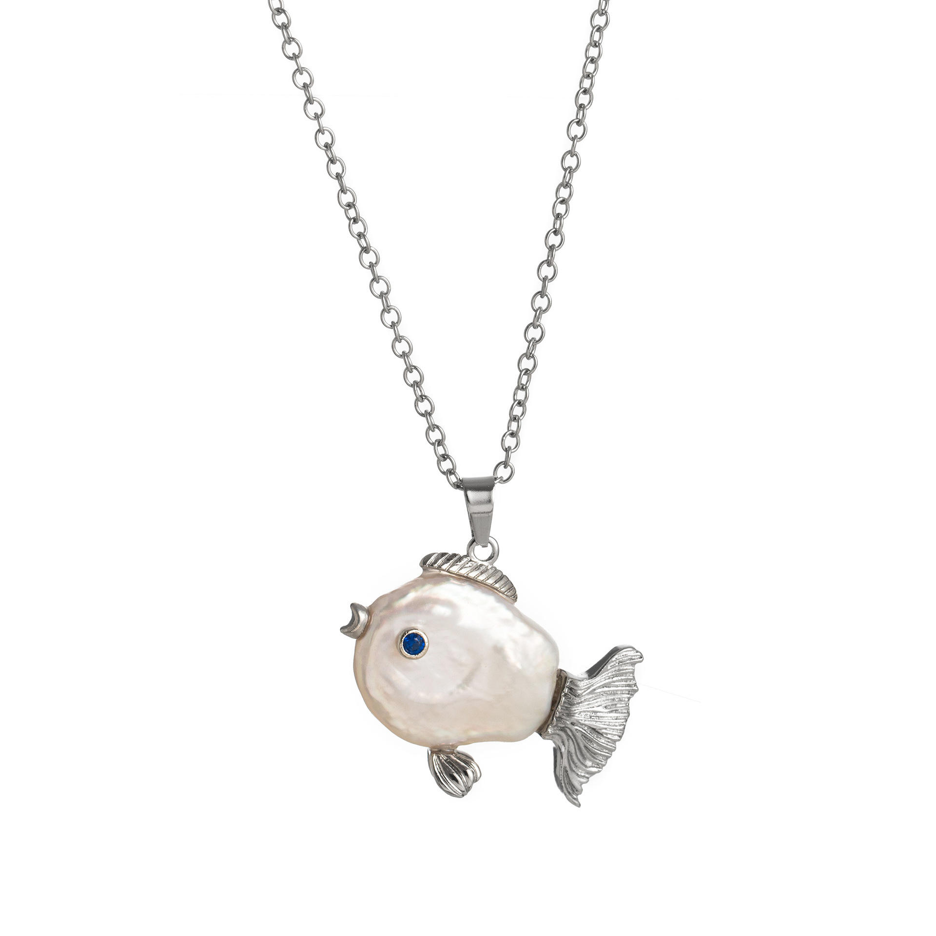 Collier en argent-Poisson-1
