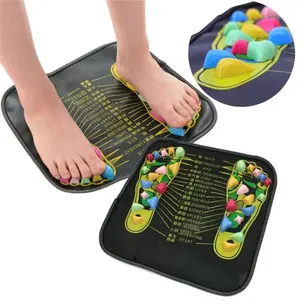 Home Use Plastic Foot Massager Cushion Pad Acupuncture Cobblestone Yoga Mat Walk Stone Square Healthy Pad Cushion Home Use