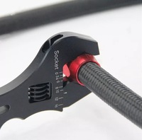 An3-an16 Clé À Molette En Aluminium Outil Raccords D'extrémité Voiture De Performance Racing Tuyau Clé