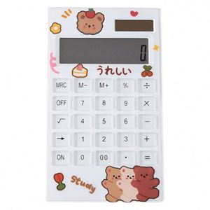 Calculadora Científica Portátil de Plástico con Batería Solar, Impresión Personalizada con Patrón de Dibujos Animados, Botón Transparente - Product Image 1