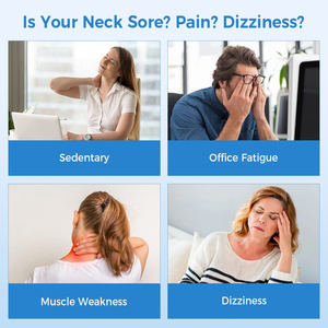 Portable sans fil cou et épaule masseur électrique EMS impulsion dispositif de chauffage pour vertèbre cervicale et soulagement de la douleur ceinture de Massage - Product Image 4