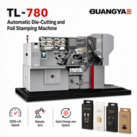 Machine de découpe et d'estampage à chaud automatique multi-axes 780 mm pour boîte d'accessoires électroniques avec bras robotique TL-780