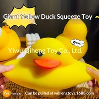 Jouet Squishy Canard Jaune Géant, Jouets Squishy en Gros, Jouet Anti-Stress Géant en TPR à Rebond Lent