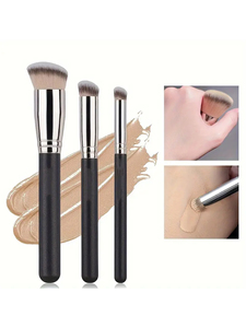 Ensemble de mini pinceaux de maquillage doux, pour fond de teint, ombre à paupières, surligneur, outil de beauté - Product Image 1