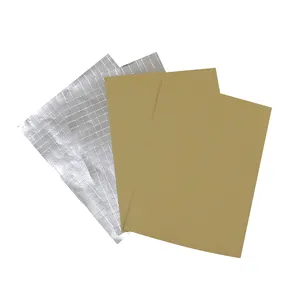 נייר אלומיניום מחוזק עם גיבוי נייר קראפט טבעי מחוזק סקרים בשימוש מתחת לסיפון גג רפסודות בעליית הגג