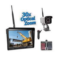 Système DVR professionnel avec caméra arrière et avant sans fil 30x zoom, écran 10,1 pouces AHD 1080P, boîtier de commande au pied en métal, étanche, vision nocturne