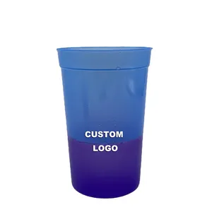 Logo personalizzato stampato tazza da stadio in plastica da 16 once protezione ambientale tazza cambia colore in plastica Mood Cup