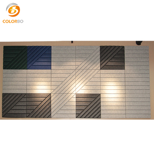 แผ่นโฟมอะคูสติกกันไฟสำหรับแผ่นผนัง 3 มิติสำหรับคาราโอเกะและโทรทัศน์ - Product Image 6