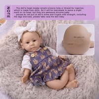 Poupées Reborn non peintes de 11 pouces, poupées bébés réalistes en silicone, jouet élastique et anti-stress, cadeau pour les enfants de 3 ans et plus et collection
