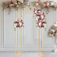 Support d'arche ouverte à double structure en U pour cérémonies de mariage et décorations d'anniversaire