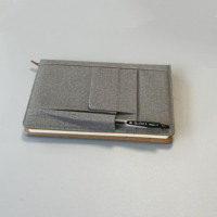 2025 papier imprimé personnalisé Design classique agenda d'affaires haut Journal en cuir Pu couverture rigide Journal planificateur cahier avec poche
