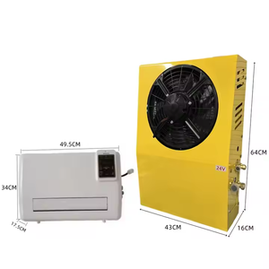 24V elettrico Overhead integrato tetto <span class=keywords><strong>apribile</strong></span> di raffreddamento 12V parcheggio a frequenza variabile aria condizionata per autocarri pesanti - Product Image 4