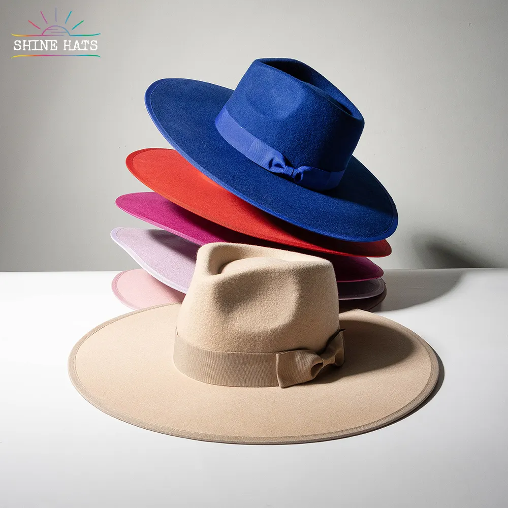 Shinehats, женские шикарные шляпы-федора, 100% шерстяные фетровые шляпы, женские шапки, зимние красочные панамские шляпы с шляпой