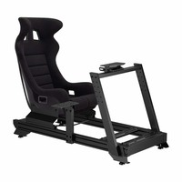 LRS16-BS04 Soporte Ajustable de Aluminio para Simulador de Carreras, Estructura de Simulación para PC F1 G29, Configuración para Juegos de Carreras