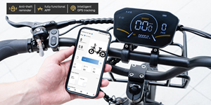 Vélo électrique à pneus larges KOOLUX Ebike X7 EU/UK haut de gamme 20"*4.0" 48V 25Ah avec assistance au pédalage, certifié CE, vélo de ville - Product Image 3