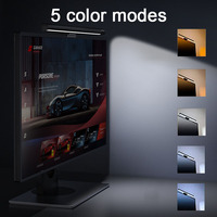 Lámpara de Escritorio LED Moderna de 5W con Alimentación USB, Táctil, con 4 Temperaturas de Color, Barra de Luz para Monitor, Luces para Juegos, Alto CRI 95