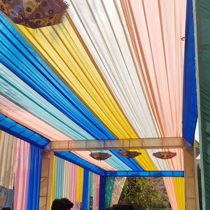 Mái che trang trí nghệ thuật tùy chỉnh, nhiều màu sắc, chất liệu vải voan bay bổng, dùng làm mái che nắng cho quảng trường, đám cưới và trang trí sự kiện. - Product Image 2