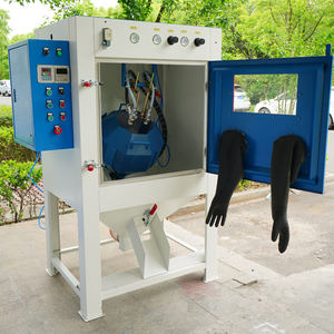 Máquina de jateamento de areia com tambor rotativo automático para limpeza de peças pequenas em lote - Product Image 2