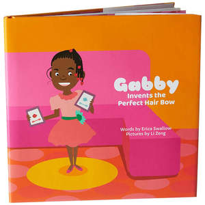 Gabby inventa el lazo perfecto para el cabello, libro infantil de tapa dura con sobrecubierta. - Product Image 5
