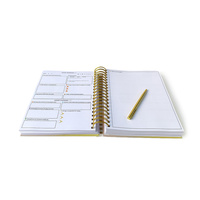 Carnet de Notes à Spirale Personnalisé avec Impression, Journal, Agenda Quotidien Hebdomadaire Mensuel, Organiseur, Planificateur avec Stylo